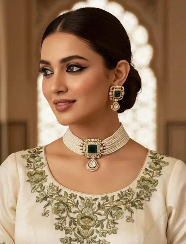 Regal bridal necklace set
