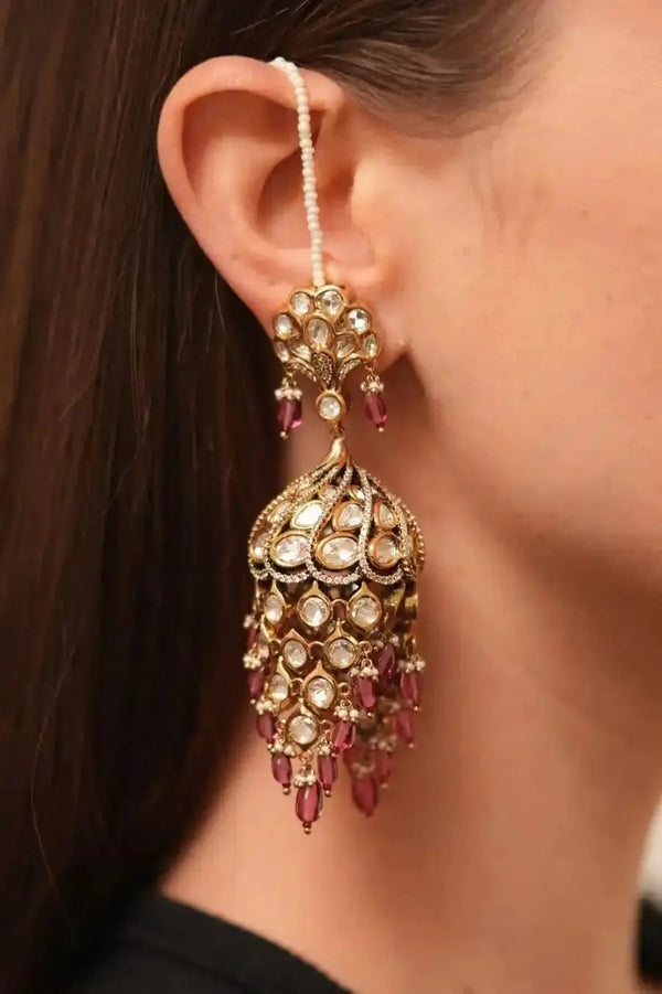 sahara polki earrings