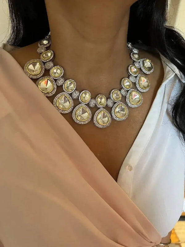 Polki Stone Jewellery Set