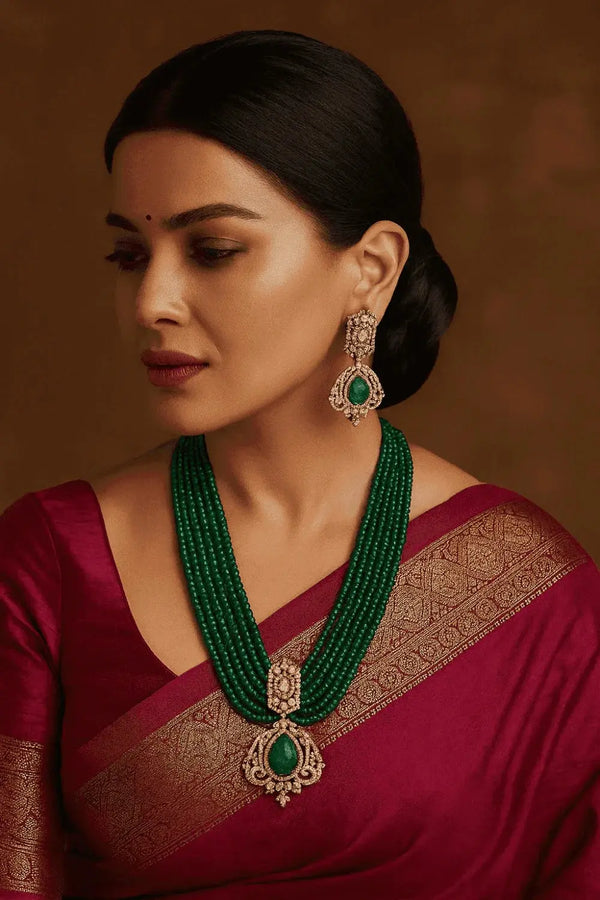 Karishma Layered Long Necklace Set – Royal Bridal Jewellery - Fashionjewellery_21