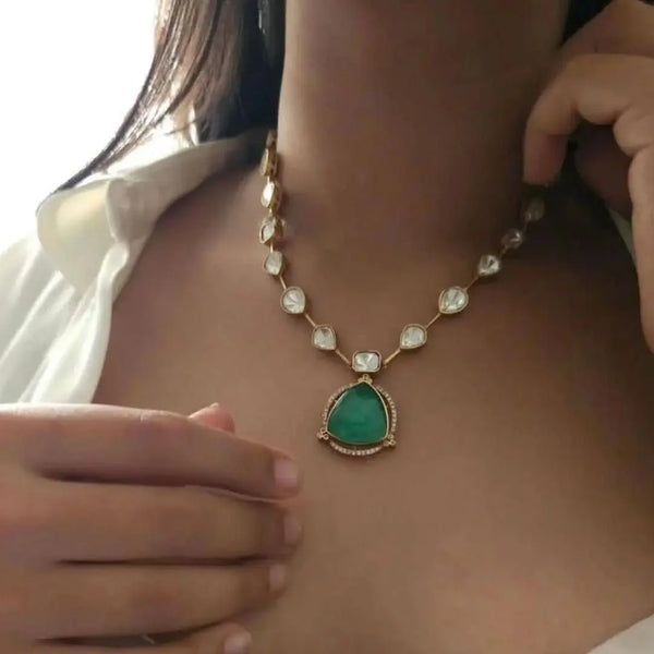 Premium Real Doublet Layer Set – Handcrafted for Royal Brides - Fashionjewellery_21