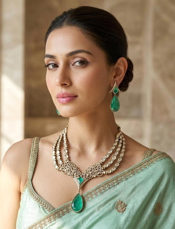 Trishaya Luxe Bridal Set – Royal Wedding Jewellery